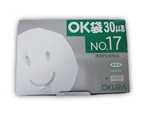 Amazon.co.jp: OK袋 0.03mm No.17 500枚箱入（100枚×5袋） 汎用